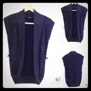 3/$20 SPARKLY CARDI/VEST S/M FIT